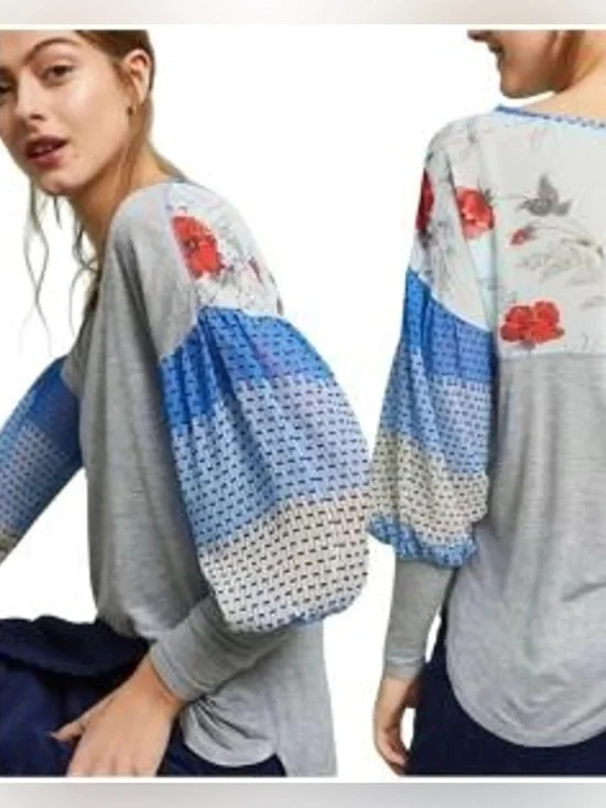 Anthropologie Raye Printed Top - Picture 1 of 4
